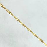 Cadena Singapur 1.55gr / 50cm / 1.1mm Oro Amarillo +3 18K ©
