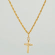 Set Cadena y Dije Lazo + Cruz 1.25gr / 49.9cm / 1.08mm Oro Amarillo 18K (Oferta) $
