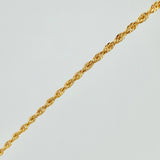 Set Cadena y Dije Lazo + Cruz 1.2gr / 50.1cm / 1.12mm Oro Amarillo 18K (Oferta) $