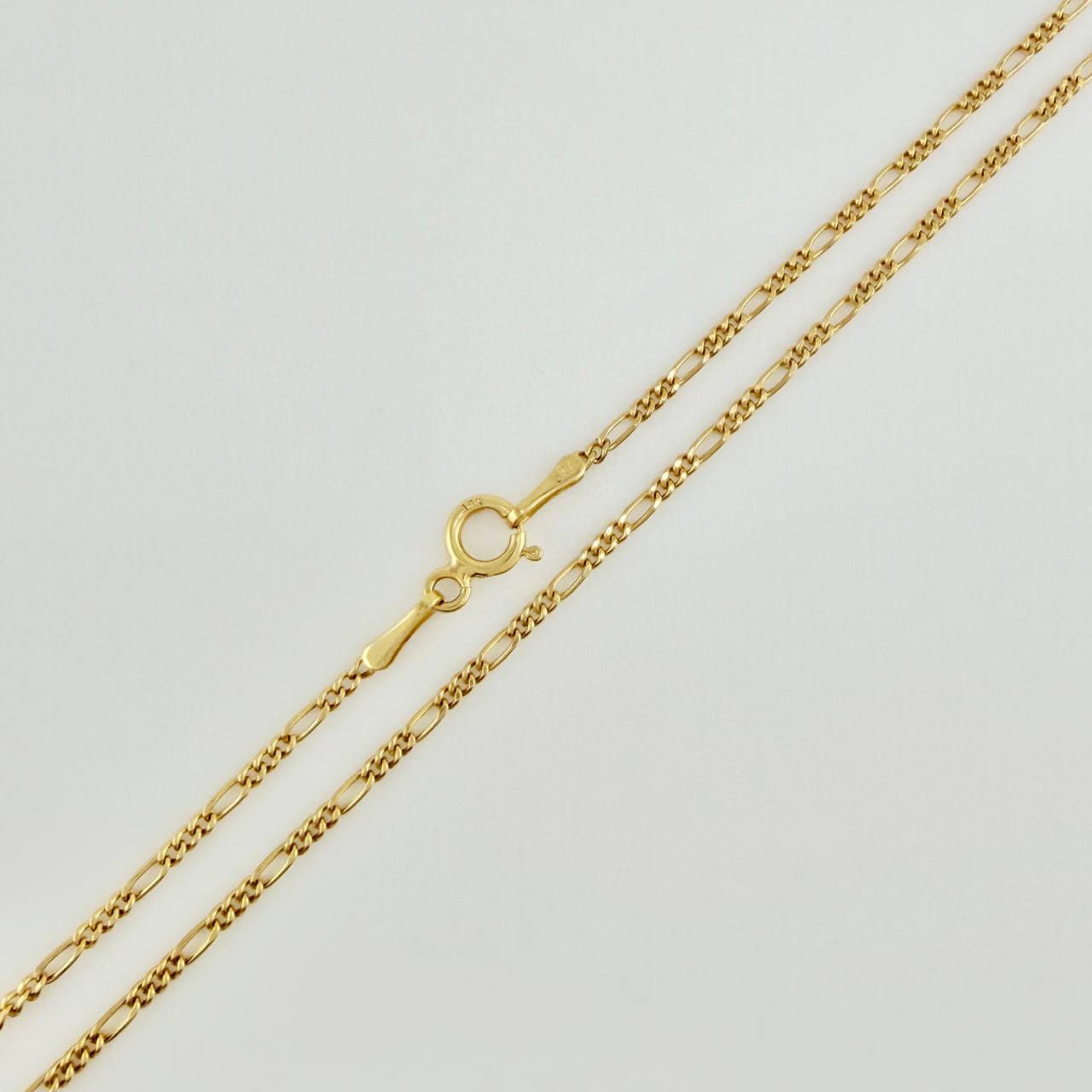 Set Cadena y Dije Figaro + Cruz 1.8gr / 50.8cm / 1.35mm Oro Amarillo 18K (Oferta) $