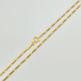 Set Cadena y Dije Figaro + Cruz 1.8gr / 50.8cm / 1.35mm Oro Amarillo 18K (Oferta) $