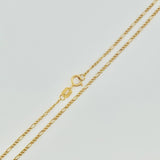 Set Cadena y Dije Figaro + Cruz 1.4gr / 50cm / 1.25mm Oro Amarillo 18K (Oferta) $