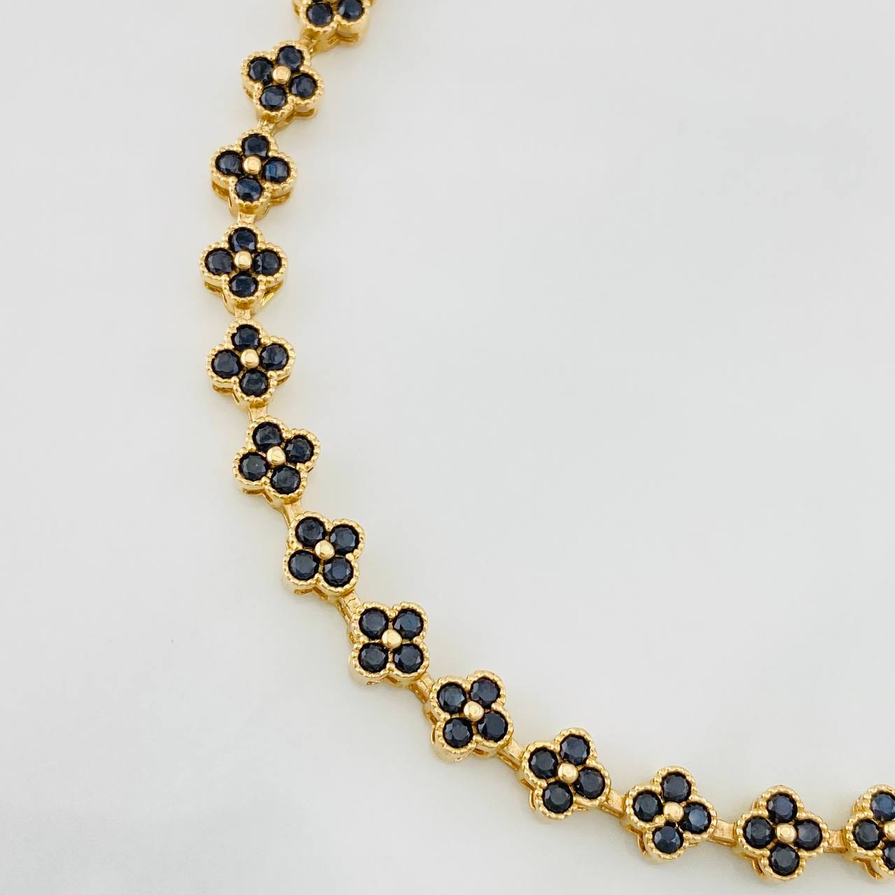 Pulso Flores 11.25g / 17.6cm / 6mm Oro Amarillo 18K