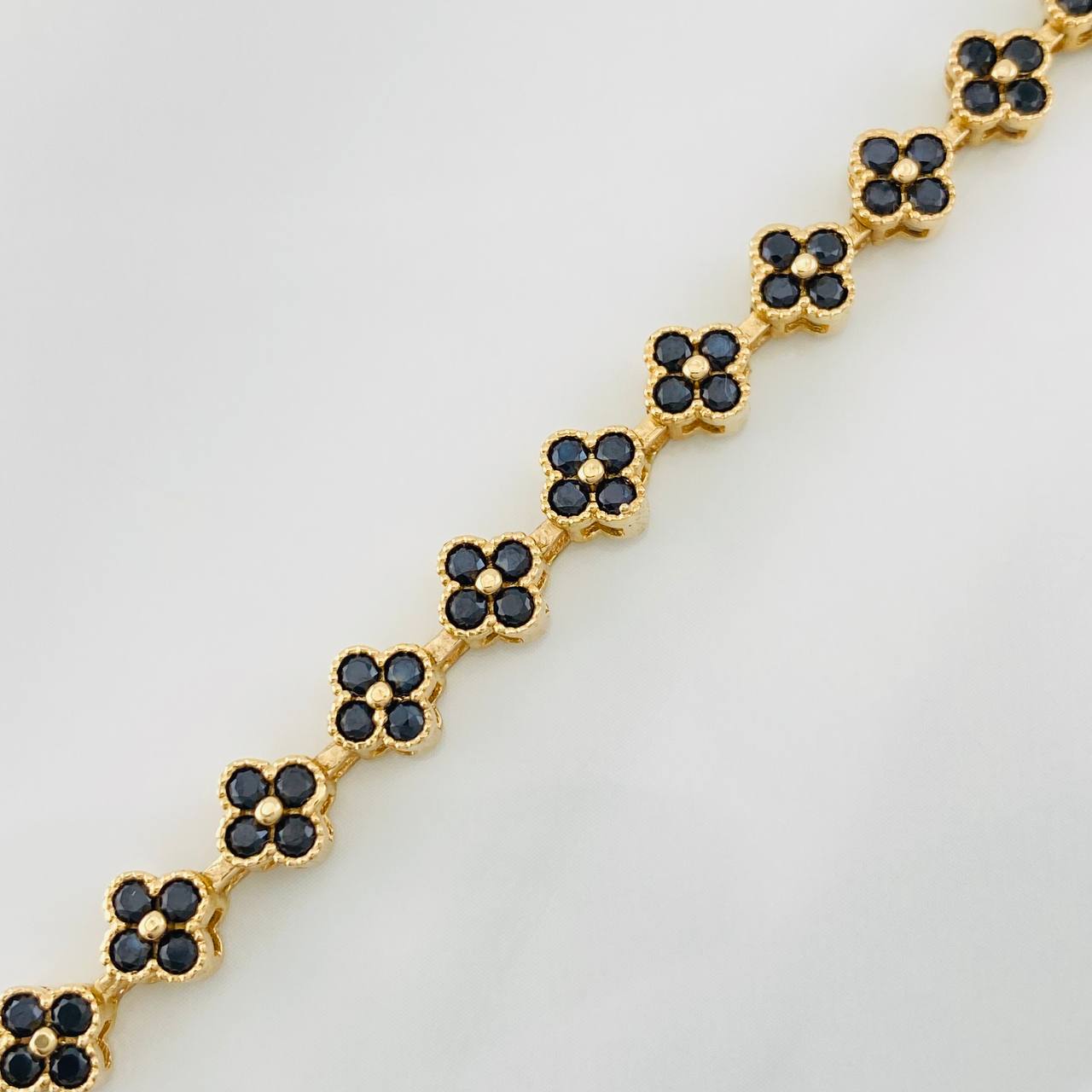 Pulso Flores 11.25g / 17.6cm / 6mm Oro Amarillo 18K