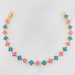 Pulso Flores 11g / 17.3cm / 6mm Oro Amarillo 18K