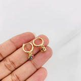 Candongas Flores 2.2g / 1.9cm Oro Amarillo 18K