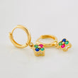 Candongas Flores 2.2g / 1.9cm Oro Amarillo 18K