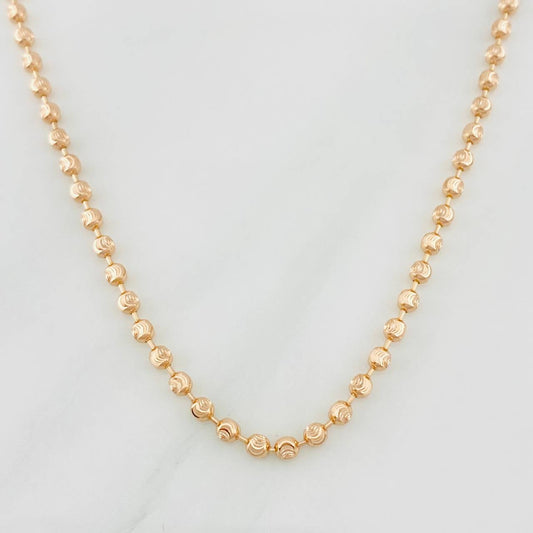 Cadena Militar Media Luna 8.95g / 60cm / 2.3mm Oro Rosa 18K