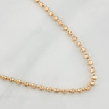 Cadena Militar Media Luna 9g / 60cm / 2.33mm Oro Rosa 18K