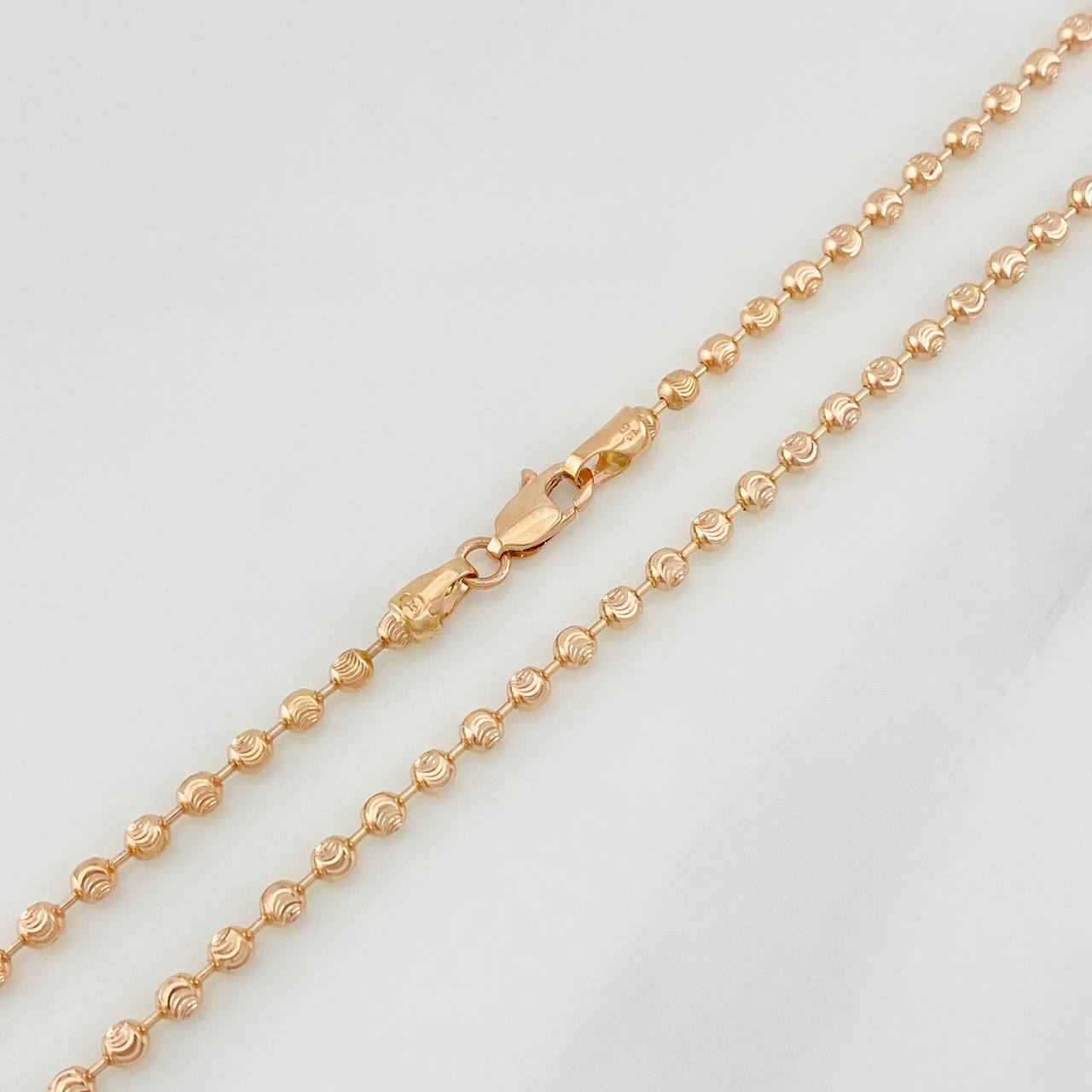 Cadena Militar Media Luna 8.95g / 60cm / 2.3mm Oro Rosa 18K
