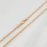 Cadena Militar Media Luna 8.3g / 45cm / 2.3mm Oro Rosa 18K