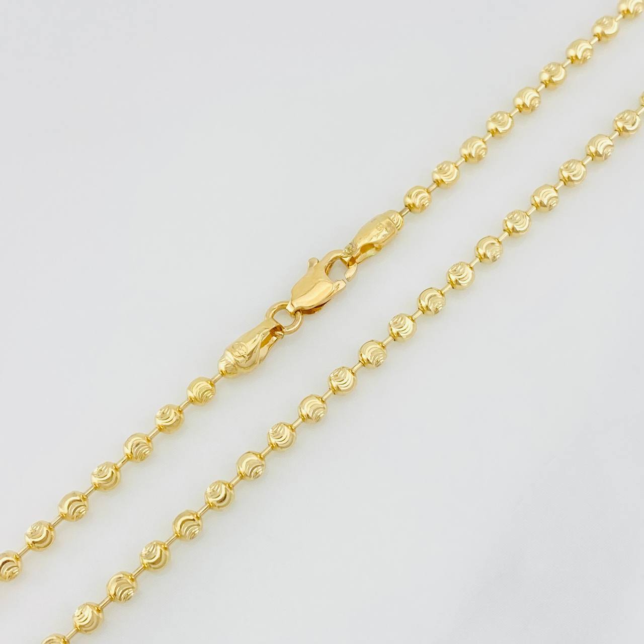 Cadena Militar Media Luna 10.65g / 60cm / 2.3mm Oro Amarillo 18K