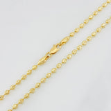 Cadena Militar Media Luna 10.65g / 60cm / 2.3mm Oro Amarillo 18K