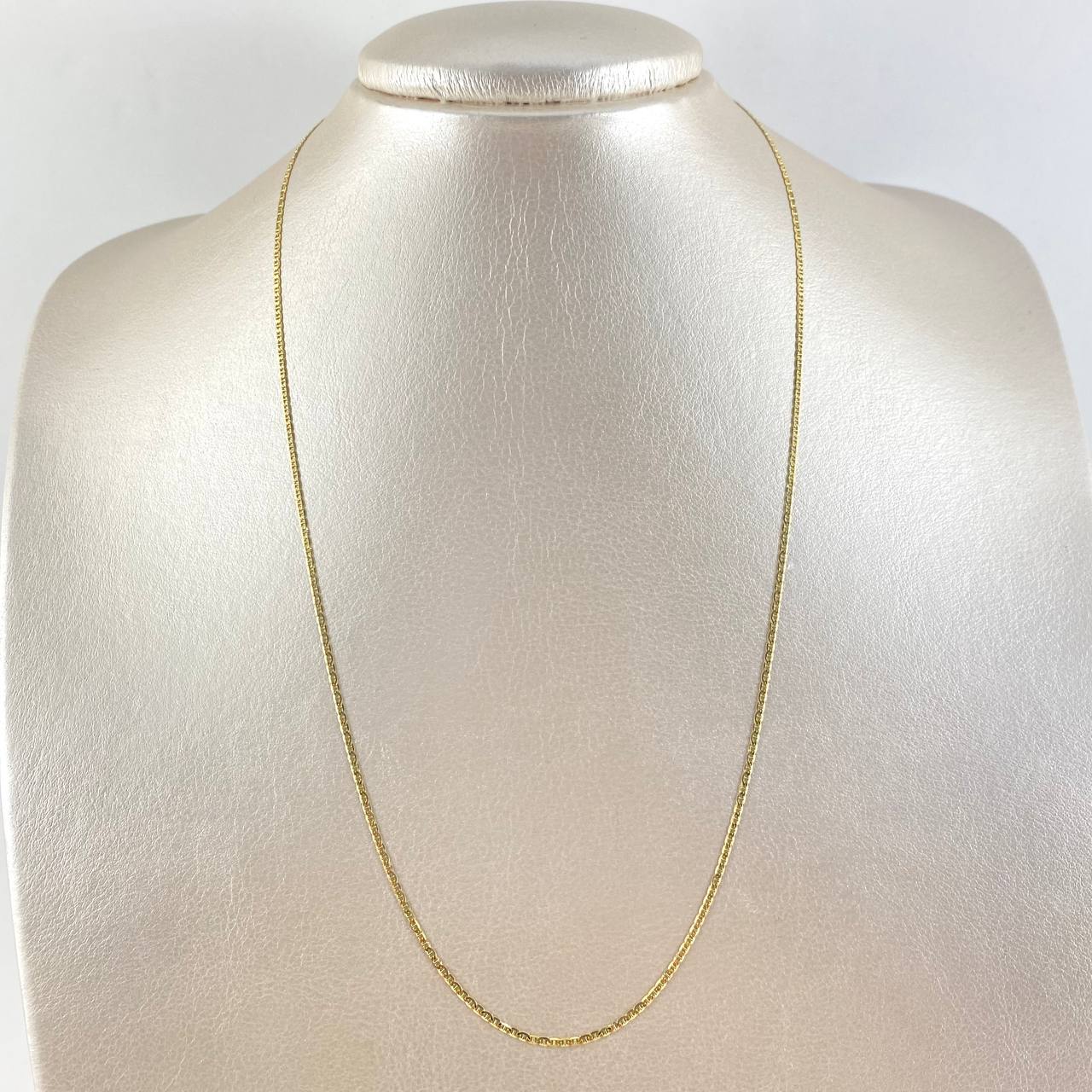 Cadena Plana 1.95gr / 50cm / 1.3mm Oro Amarillo +3 18K