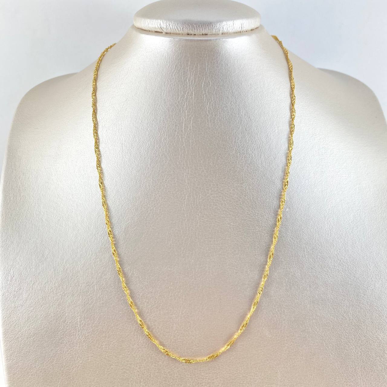 Cadena Singapur 1.5gr / 50cm / 1.1mm Oro Amarillo +3 18K ©