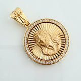 Dije Rostro Cristo 5.2gr / 3.2cm / Oro Amarillo 18K %