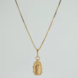 Set Cadena y Dije Veneciana + Virgen Guadalupe 1.25gr / 40.2cm / 0.55mm Oro Amarillo 18K (Oferta) &