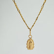 Set Cadena y Dije Figaro + Virgen Guadalupe 1.7gr / 50cm / 1.37mm Oro Amarillo 18K (Oferta) $