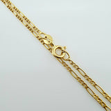 Set Cadena y Dije Figaro + Virgen Guadalupe 1.7gr / 50cm / 1.37mm Oro Amarillo 18K (Oferta) $