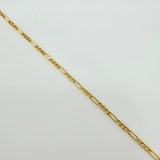 Set Cadena y Dije Figaro + Virgen Guadalupe 1.7gr / 50cm / 1.37mm Oro Amarillo 18K (Oferta) $