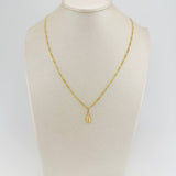 Set Cadena y Dije Figaro + Virgen Guadalupe 1.7gr / 50cm / 1.37mm Oro Amarillo 18K (Oferta) $