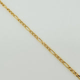 Set Cadena y Dije Figaro + Virgen Guadalupe 1.45gr / 50cm / 1.24mm Oro Amarillo 18K (Oferta) $