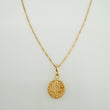 Set Cadena Veneciana + Dije San Benito / 1.35g / 45cm Oro Amarillo 18K