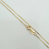 Set Cadena y Dije Veneciana + San Benito 1.45gr / 50cm / 0.45mm Oro Amarillo 18K (Oferta) $