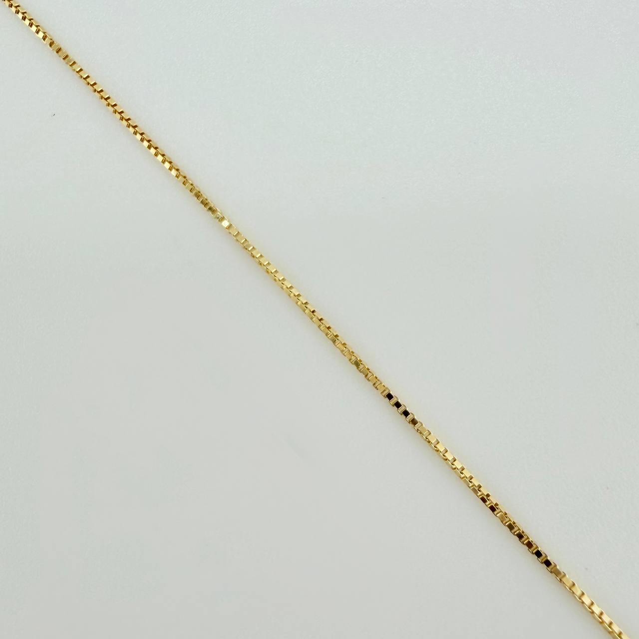 Set Cadena y Dije Veneciana + San Benito 1.45gr / 50cm / 0.45mm Oro Amarillo 18K (Oferta) $