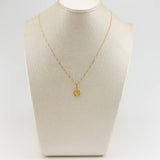 Set Cadena y Dije Veneciana + San Benito 1.45gr / 50cm / 0.45mm Oro Amarillo 18K (Oferta) $