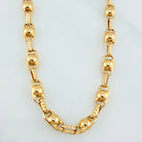 Cadena Rustica Burbujas 15.2 g / 63 cm / 4.5 mm Oro Amarillo 18K