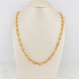 Cadena Rustica Burbujas 15.2 g / 63 cm / 4.5 mm Oro Amarillo 18K