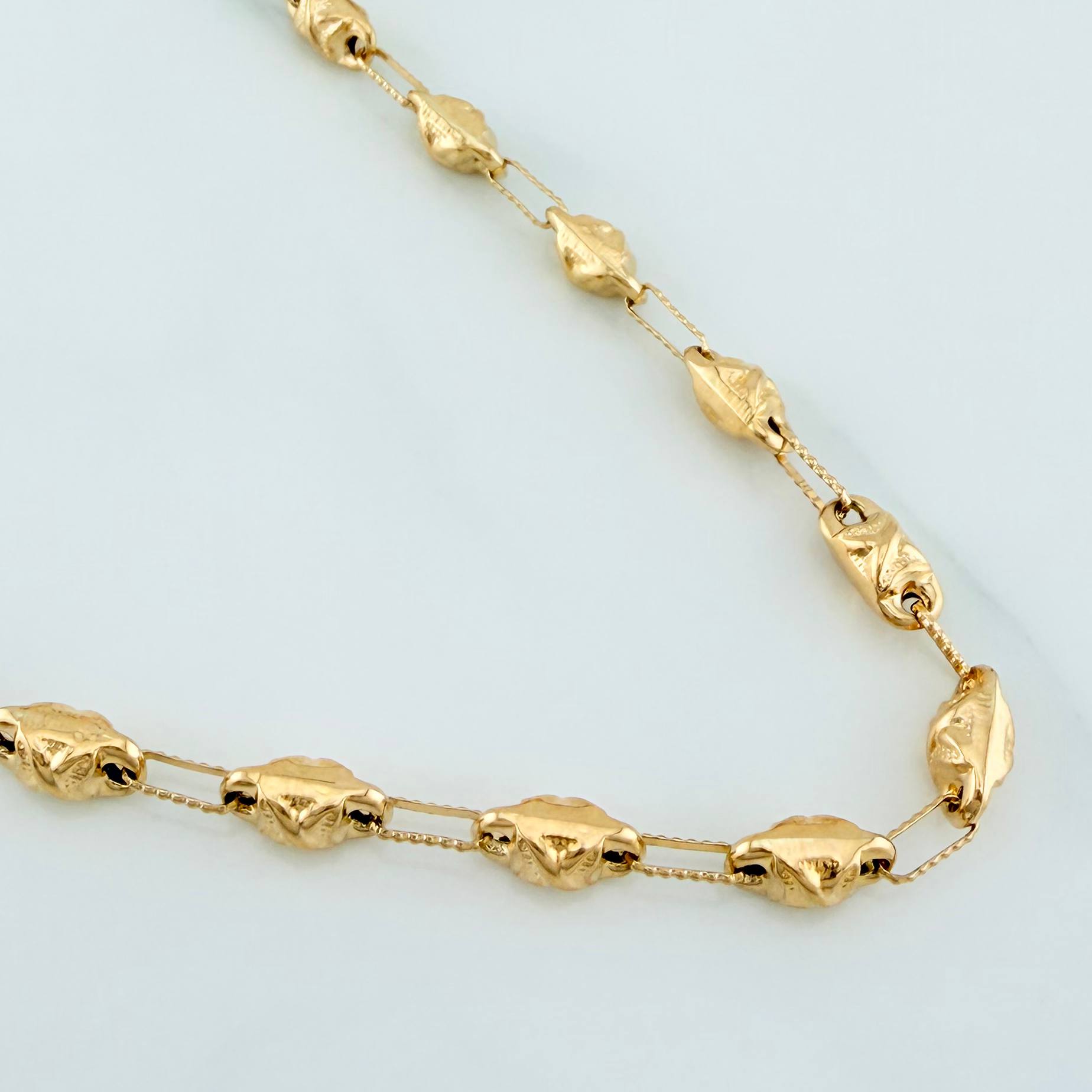 Cadena Rustica X 14.1 g / 62 cm / 3.9 mm Oro Amarillo 18K