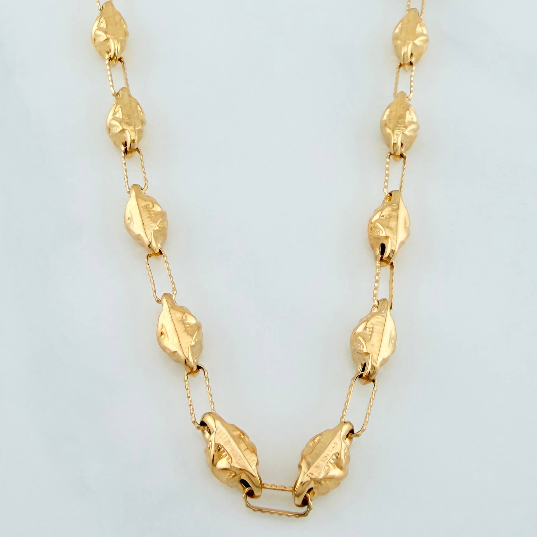 Cadena Rustica X 14.1 g / 62 cm / 3.9 mm Oro Amarillo 18K