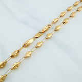 Cadena Rustica X 14.1 g / 62 cm / 3.9 mm Oro Amarillo 18K