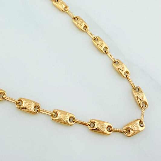 Cadena Rustica Corona 12.45 g / 61 cm / 4.2 mm Oro Amarillo 18K