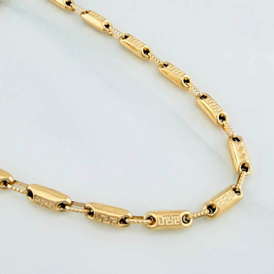 Cadena Rustica Tribal 13.9 g / 62 cm / 3.5 mm Oro Amarillo 18K