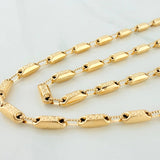 Cadena Rustica Tribal 13.9 g / 62 cm / 3.5 mm Oro Amarillo 18K