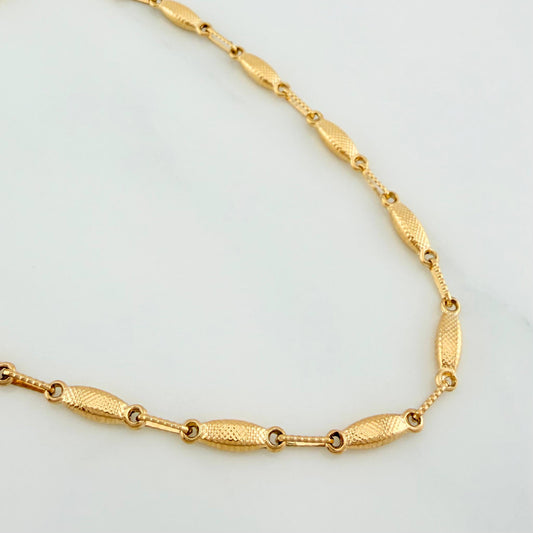 Cadena Rustica Eslabon 10.55 g / 62 cm / 4 mm Oro Amarillo 18K