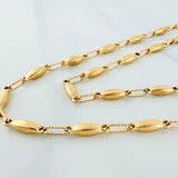 Cadena Rustica Eslabon 10.55 g / 62 cm / 4 mm Oro Amarillo 18K