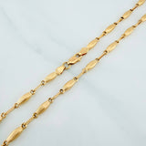 Cadena Rustica Eslabon 10.55 g / 62 cm / 4 mm Oro Amarillo 18K