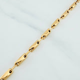 Pulso Rustico Rombos 4.7 g / 21 cm / 3.55 mm Oro Amarillo 18K