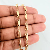 Pulso Rustico Rombos 4.7 g / 21 cm / 3.55 mm Oro Amarillo 18K