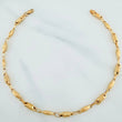 Tobillera Rustica Eslabon Tornillo 5.4 g / 26.5 cm / 3.9 mm Oro Amarillo 18K