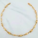 Tobillera Rustica Eslabon Tornillo 5.4 g / 26.5 cm / 3.9 mm Oro Amarillo 18K
