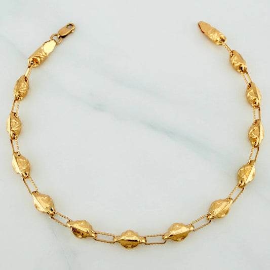 Pulso Rustico X 4.85 g / 20 cm / 4.15 mm Oro Amarillo 18K