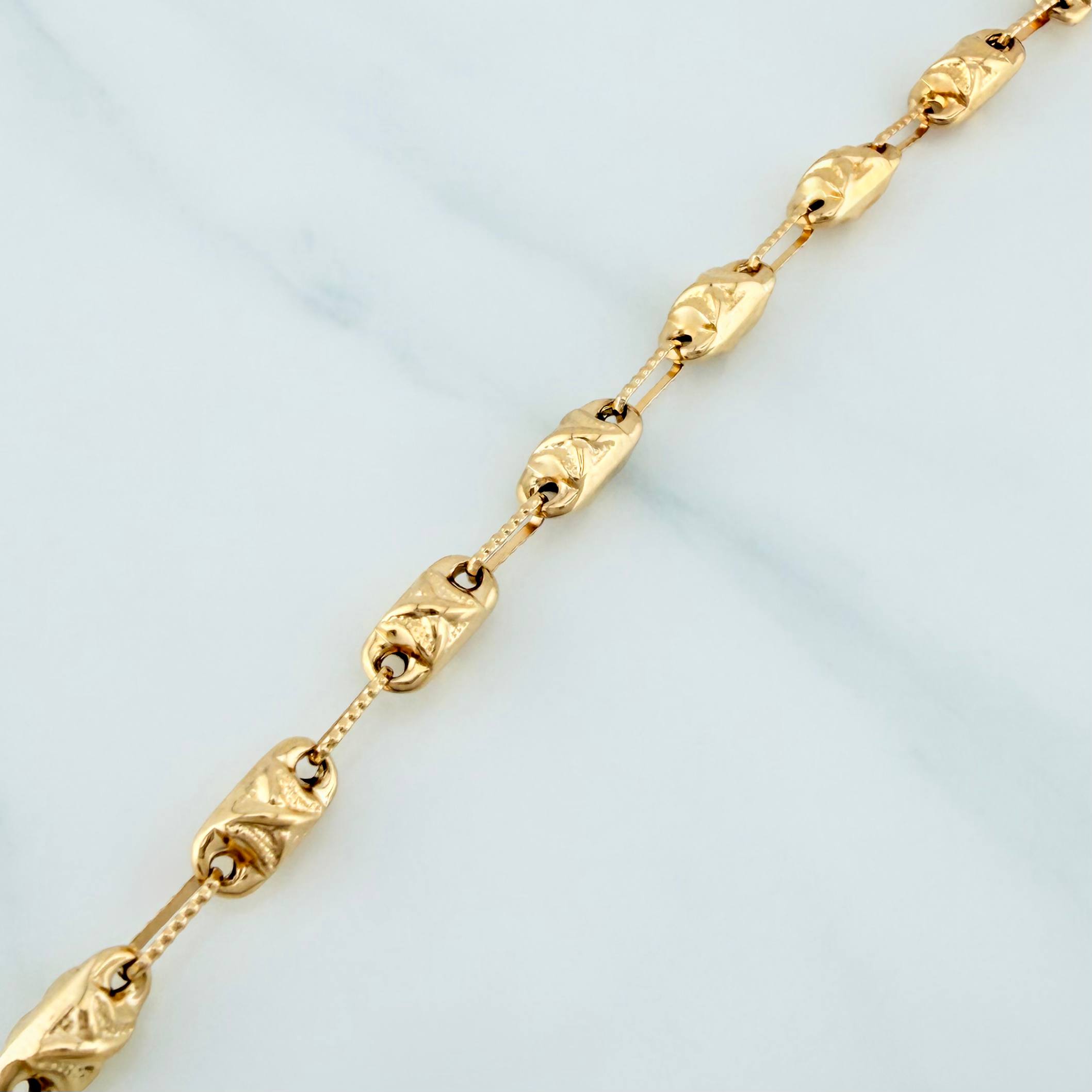 Pulso Rustico X 4.85 g / 20 cm / 4.15 mm Oro Amarillo 18K
