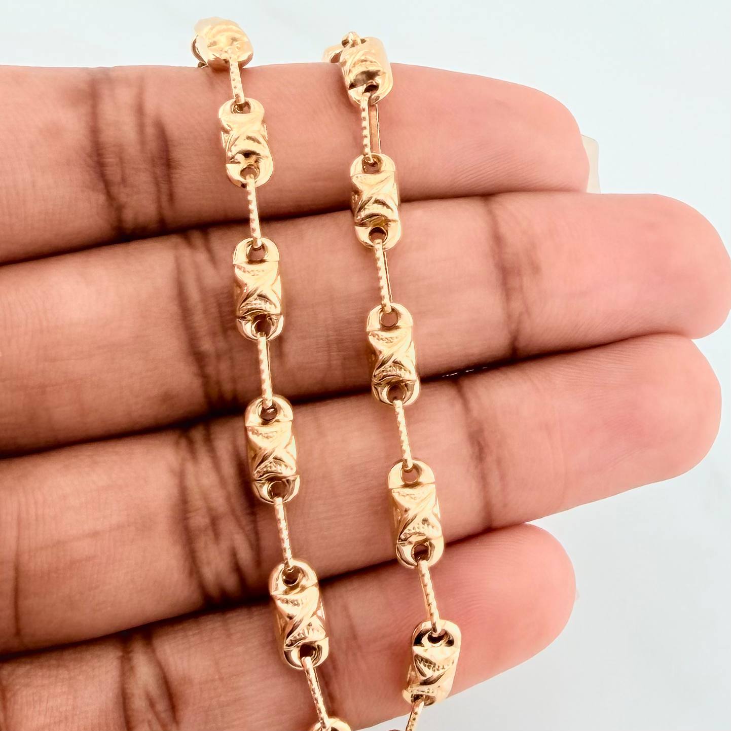 Pulso Rustico X 4.85 g / 20 cm / 4.15 mm Oro Amarillo 18K
