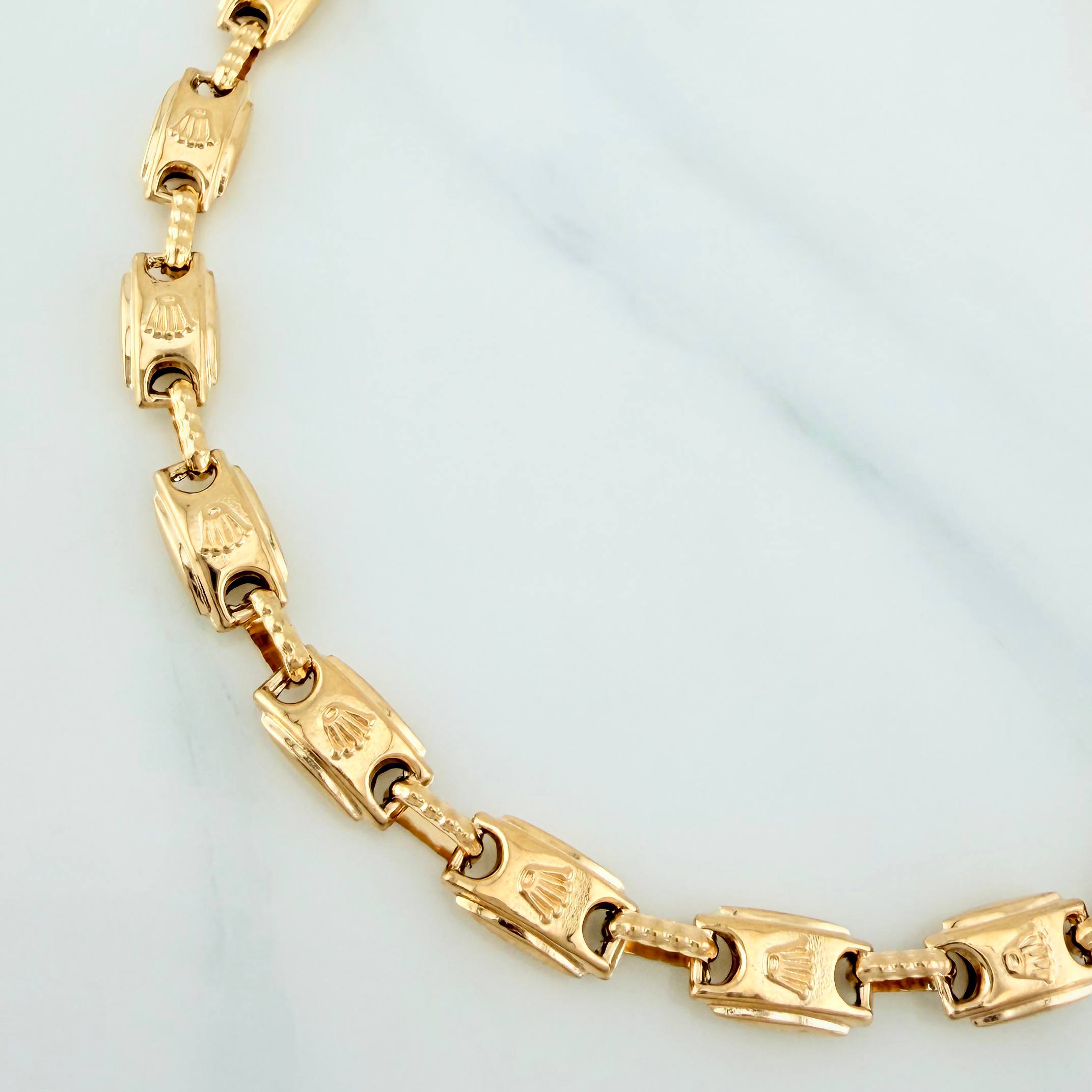 Pulso Rustico Corona 7 g / 21 cm / 5.6 mm Oro Amarillo 18K