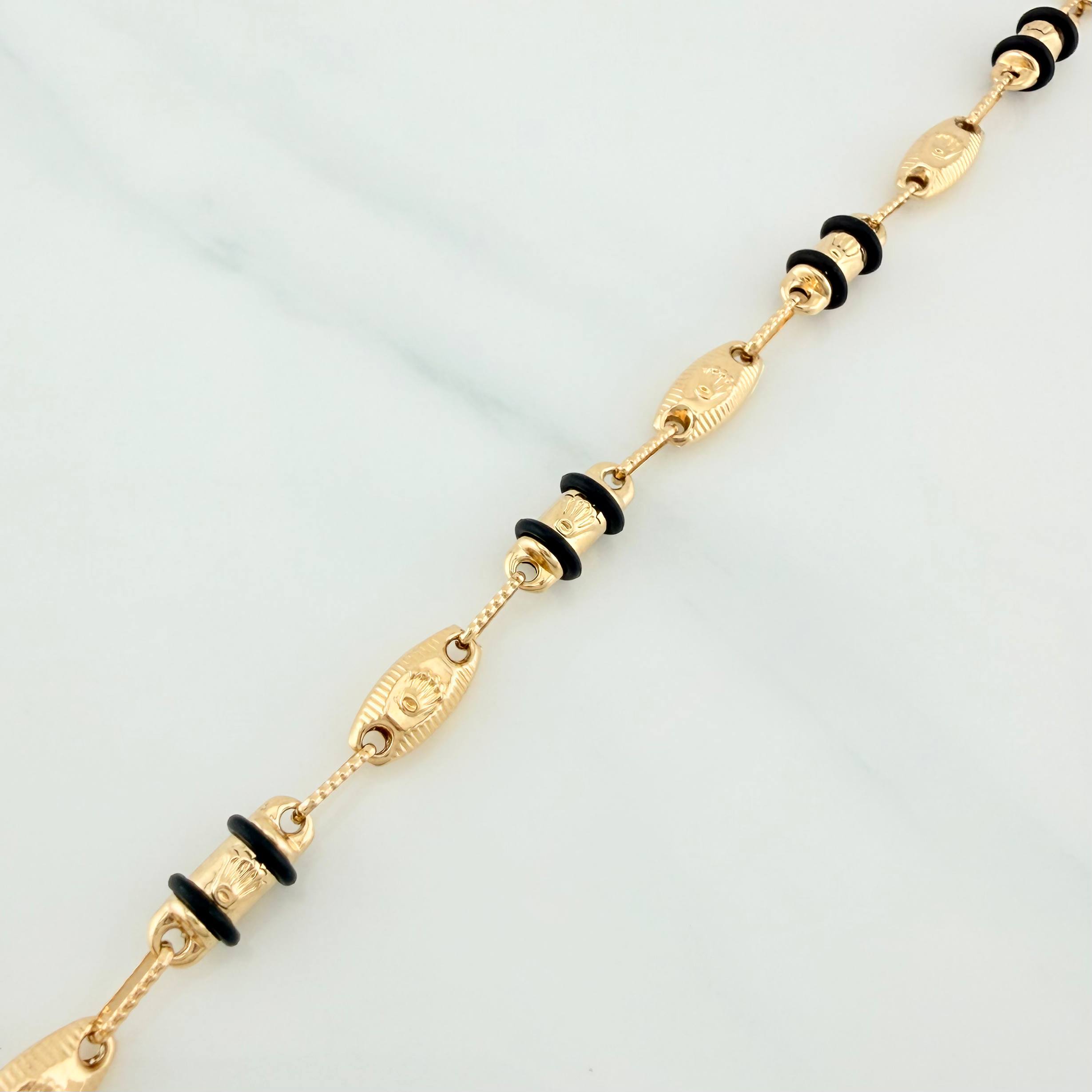 Pulso Rustico Corona 4.7 g / 20.5 cm / 4.5 mm Oro Amarillo 18K